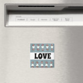 Aimant Rosebuds & Coeurs Amour (In Situ (Lave-vaisselle))