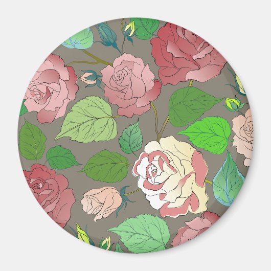 Aimant Roses 30 (Devant)
