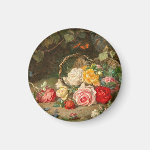 Aimant Roses dans un panier - Josef Neugebauer