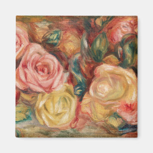 Aimant Roses de Renoir Impressionist Painting