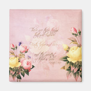 Aimant Roses d'espoir et d'amour de foi
