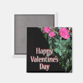 Aimant Roses en noir (Recto/Verso)