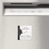 Aimant Roses et chauves-souris noires gothiques Mariage H (In Situ (Lave-vaisselle))