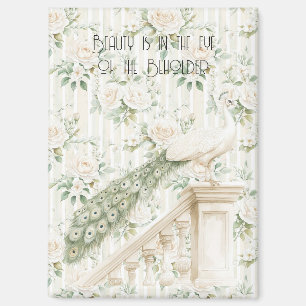 Aimant Roses Floral Paon Beauté Est