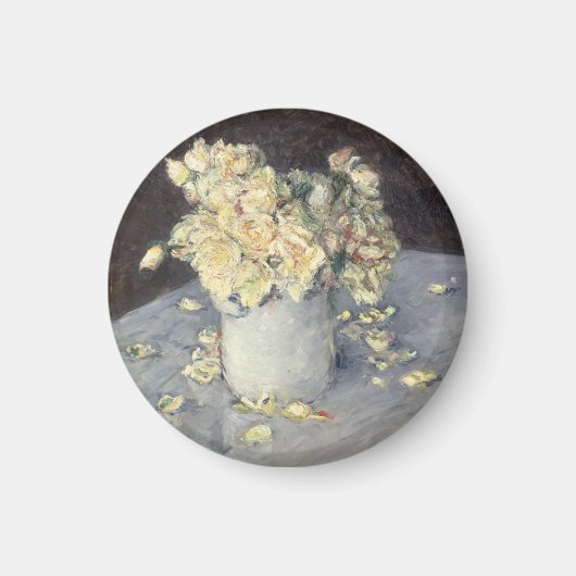 Aimant Roses jaunes dans un vase de Caillebott Impression (Devant)