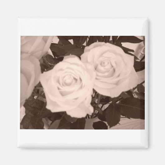 Aimant Roses mariages (Devant)