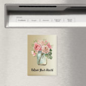 Aimant Roses roses d'or Floral (In Situ (Lave-vaisselle))