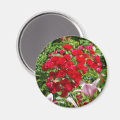 Aimant Roses rouges (Recto/Verso)