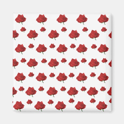 Aimant Roses rouges (Devant)