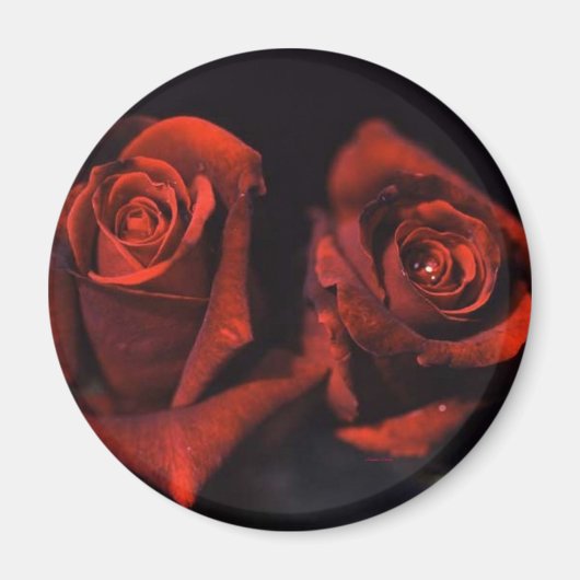 Aimant Roses rouges (Devant)