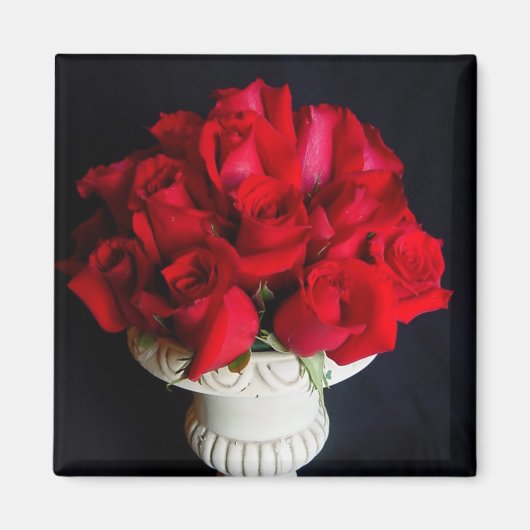 Aimant Roses rouges (Devant)