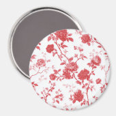 Aimant Roses Rouges Floral (Recto/Verso)