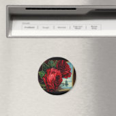 Aimant Roses vintages et voilier (In Situ (Lave-vaisselle))