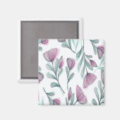 Aimant Roses violettes (Recto/Verso)