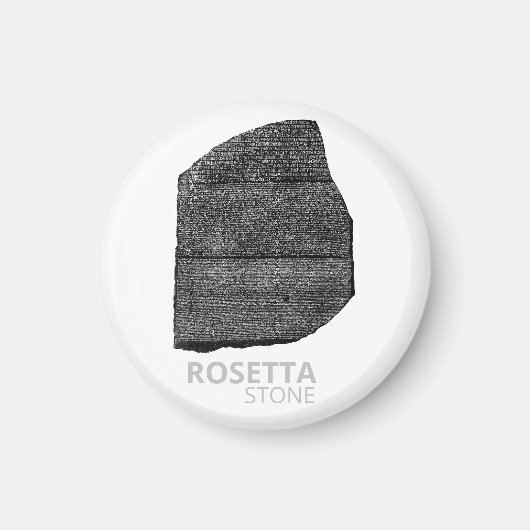 Aimant Rosetta Stone pharaon langues d'interprétation clé (Devant)