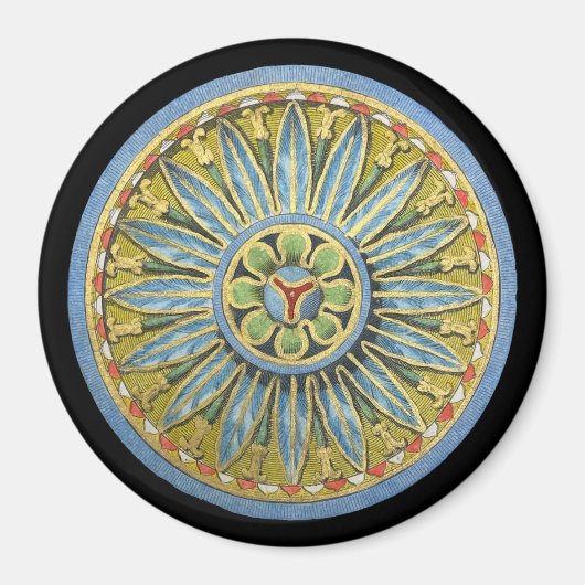 Aimant Rosette architecturale antique n° 2 (Devant)