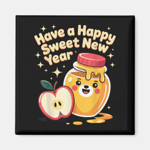 Aimant Rosh Hashanah Bonne Année Douce Chéri Ours Jewi