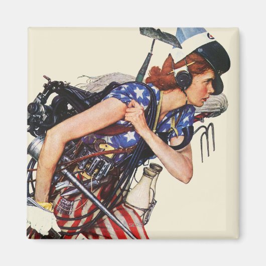 Aimant Rosie à la Secourt (Devant)