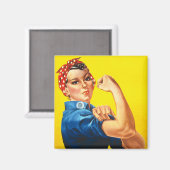 Aimant Rosie la riveteuse (Recto/Verso)