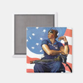 Aimant "Rosie la riveteuse" (Recto/Verso)