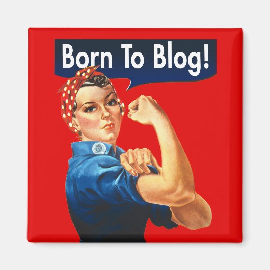 Aimant Rosie Le Riveter Est Né Sur Le Blog (Devant)