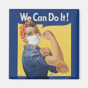 Aimant Rosie le Riveter "Nous pouvons le faire !" Encoura