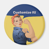 Aimant Rosie the Riveter (Devant)