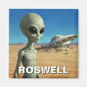 Aimant Roswell Alien du Mexique (Devant)