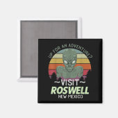 Aimant Roswell New Mexico Alien Head Funny Souvenir Quote (Recto/Verso)