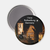 Aimant Rothenburg Allemagne en clair de lune (Recto/Verso)