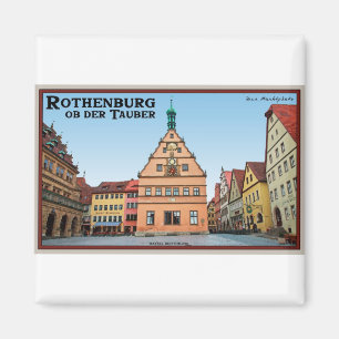 Aimant Rothenburg OD Tauber - der Marktplatz