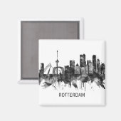 Aimant Rotterdam Pays-Bas Skyline (Recto/Verso)