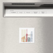 Aimant Rotterdam skyline poster (In Situ (Lave-vaisselle))