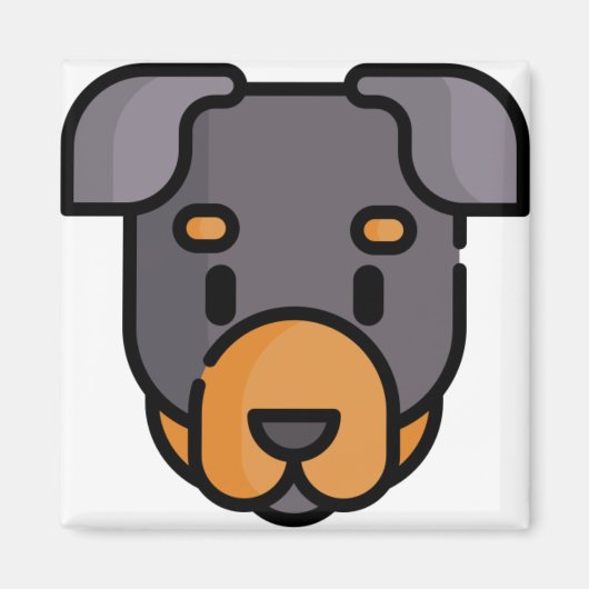 Aimant Rottweiler (Devant)
