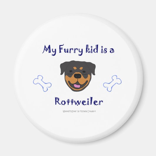 Aimant Rottweiler (Devant)