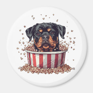 Aimant Rottweiler Dog Movie Popcorn Bucket