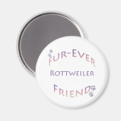Aimant Rottweiler Furever Friend (Recto/Verso)