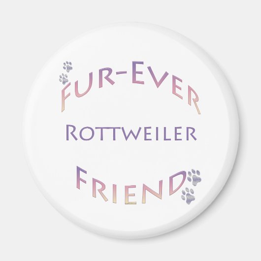 Aimant Rottweiler Furever Friend (Devant)
