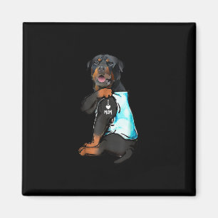 Aimant Rottweiler I Love Maman Tattoo