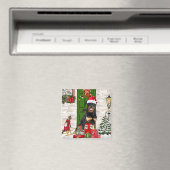 Aimant Rotweiler Chien Noël (In Situ (Lave-vaisselle))