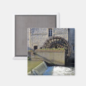Aimant Roue à eau à Bayeux en France (Recto/Verso)