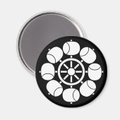 Aimant roue à eau à huit branches (Recto/Verso)