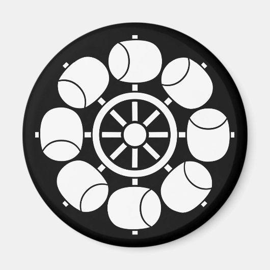 Aimant roue à eau à huit branches (Devant)