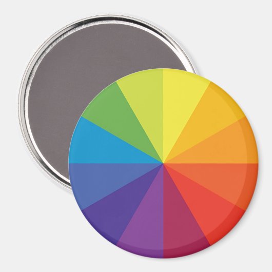 AIMANT ROUE DE COULEUR (Recto/Verso)