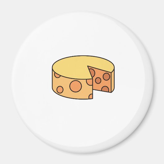 Aimant roue de fromage (Devant)