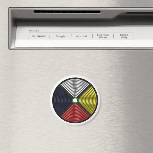 Aimant Roue de médecine perlée (In Situ (Lave-vaisselle))