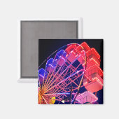 Aimant Roue Ferris bleue et rouge (Recto/Verso)