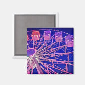 Aimant Roue Ferris rouge et violet (Recto/Verso)