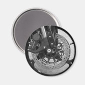 Aimant Roue noire et blanche (Recto/Verso)