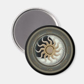 Aimant Roue Sun et Moon Pagan (Recto/Verso)